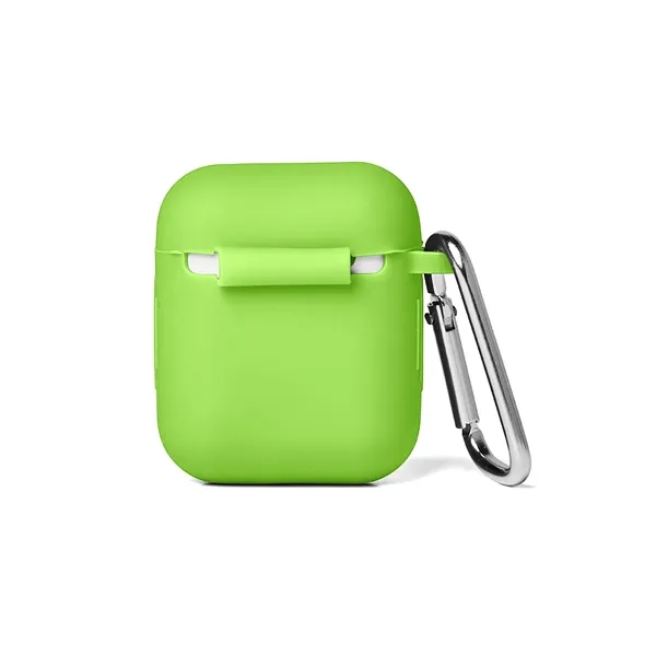 Silicone Earbud Case with Carabiner - Silicone Earbud Case with Carabiner - Image 6 of 11