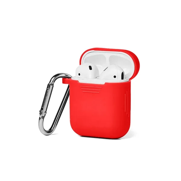 Silicone Earbud Case with Carabiner - Silicone Earbud Case with Carabiner - Image 7 of 11