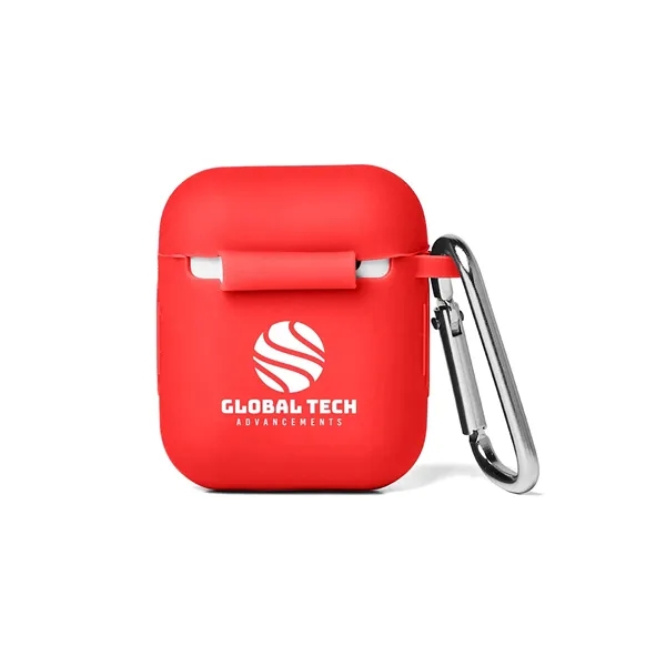 Silicone Earbud Case with Carabiner - Silicone Earbud Case with Carabiner - Image 8 of 11