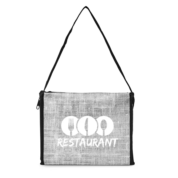 Denim Pattern Non-Woven 6-Pack Lunch Cooler Bag - Denim Pattern Non-Woven 6-Pack Lunch Cooler Bag - Image 1 of 11