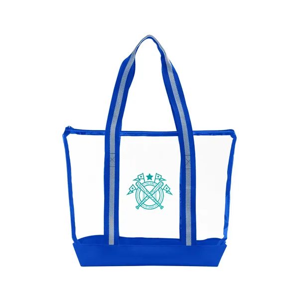 All Access Clear Tote Bag with Zipper - All Access Clear Tote Bag with Zipper - Image 0 of 11
