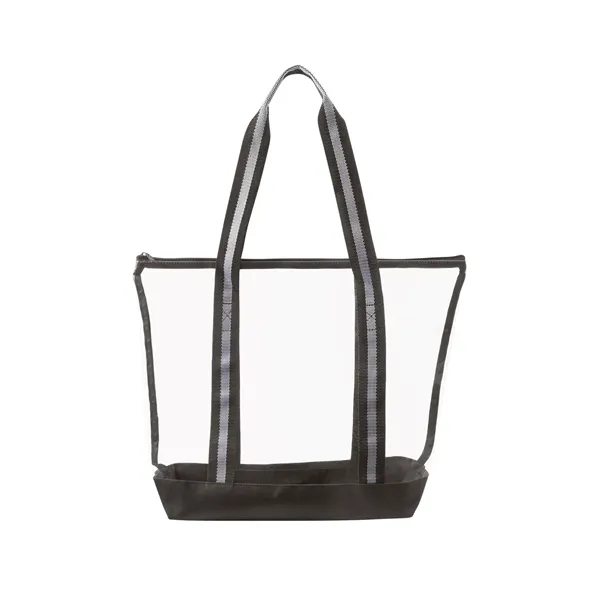All Access Clear Tote Bag with Zipper - All Access Clear Tote Bag with Zipper - Image 3 of 11