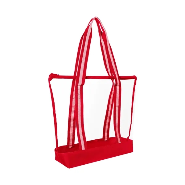 All Access Clear Tote Bag with Zipper - All Access Clear Tote Bag with Zipper - Image 8 of 11