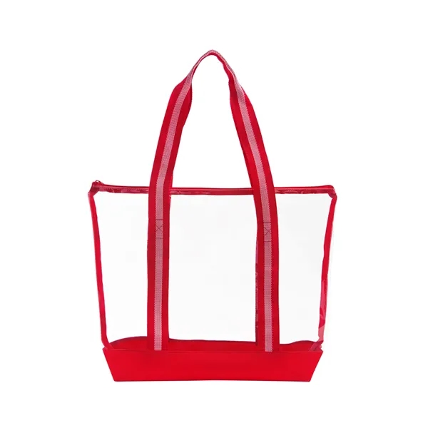 All Access Clear Tote Bag with Zipper - All Access Clear Tote Bag with Zipper - Image 9 of 11