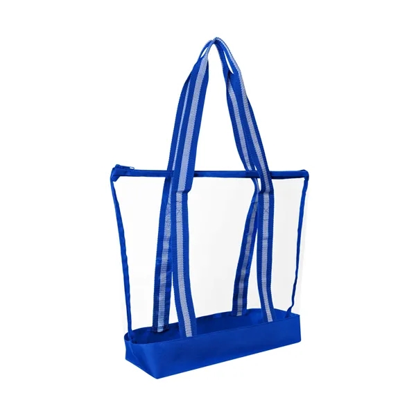 All Access Clear Tote Bag with Zipper - All Access Clear Tote Bag with Zipper - Image 10 of 11