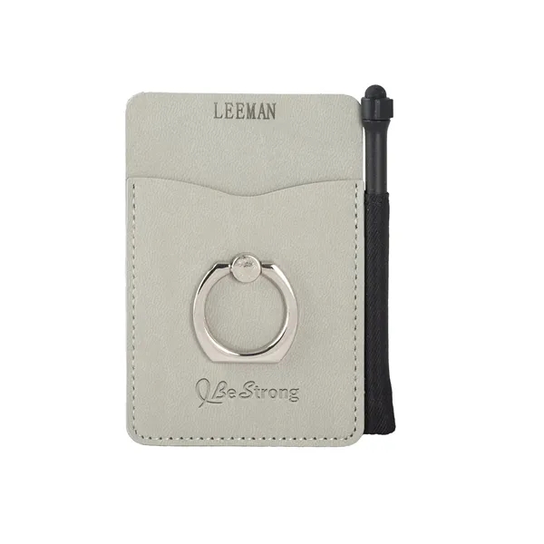 Leeman Tuscany Card Holder With Metal Ring Phone Stand An... - Leeman Tuscany Card Holder With Metal Ring Phone Stand An... - Image 4 of 6