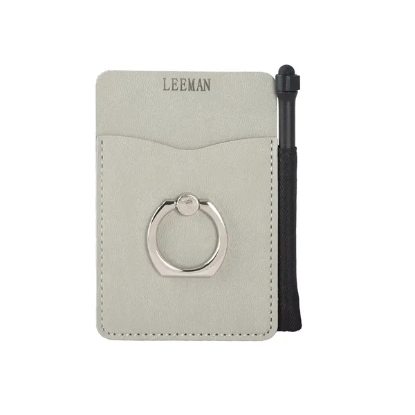 Leeman Tuscany Card Holder With Metal Ring Phone Stand An... - Leeman Tuscany Card Holder With Metal Ring Phone Stand An... - Image 5 of 6