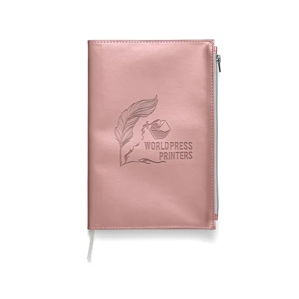 Softbound Metallic Foundry Journal With Zipper... - Softbound Metallic Foundry Journal With Zipper... - Image 1 of 3