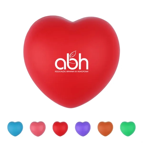 2.75" PU Heart Stress Balls for Anxiety