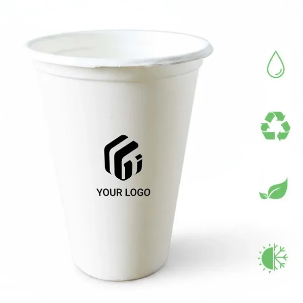 Dining 16oz food safe biodegradable disposable coffee cup - Dining 16oz food safe biodegradable disposable coffee cup - Image 0 of 4