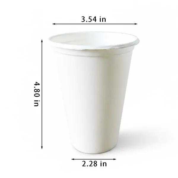 Dining 16oz food safe biodegradable disposable coffee cup - Dining 16oz food safe biodegradable disposable coffee cup - Image 1 of 4