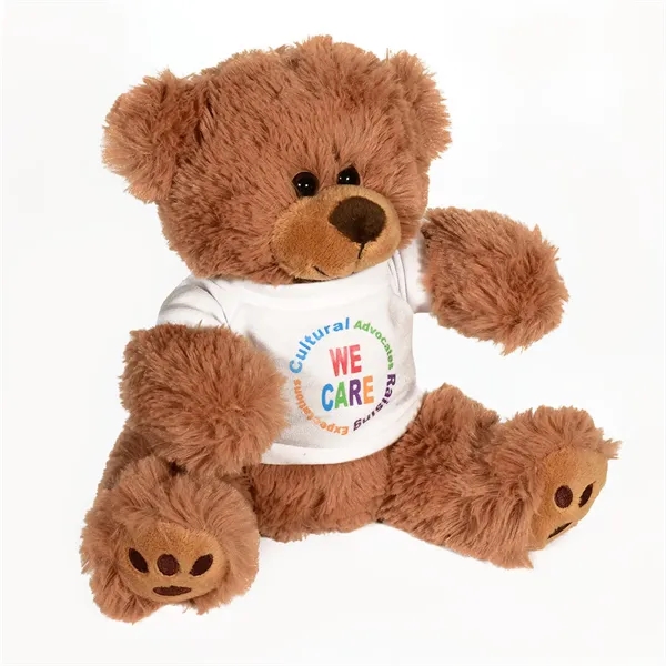 Plush Bear w/ Embroidered Paws and T-Shirt - Plush Bear w/ Embroidered Paws and T-Shirt - Image 1 of 4