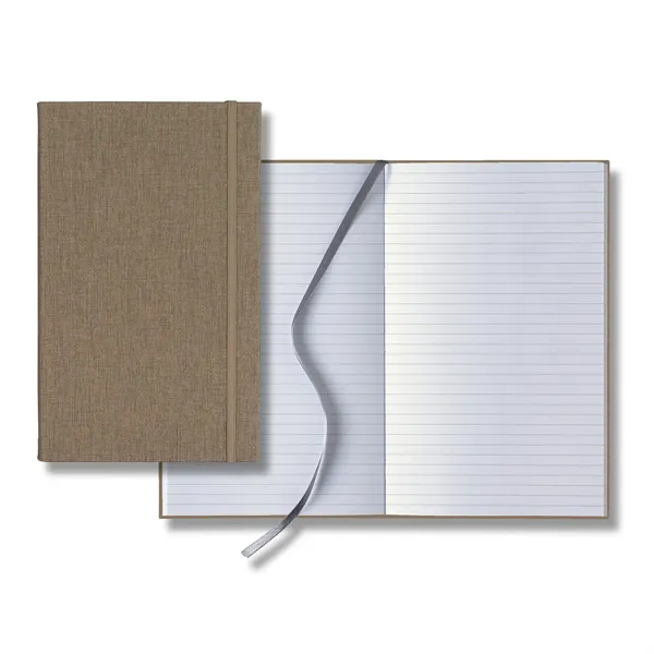 Linen Banded Medio Lined White Page Journal - Linen Banded Medio Lined White Page Journal - Image 6 of 10