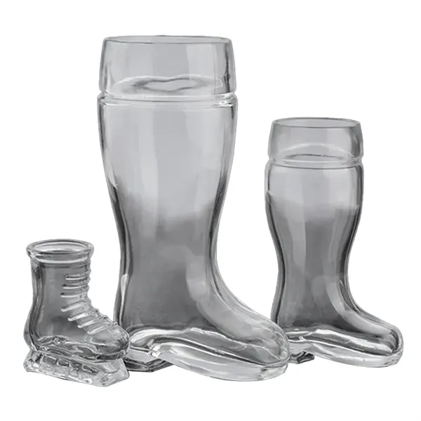 Boot-Shaped Glass Beer Mug - Boot-Shaped Glass Beer Mug - Image 2 of 8