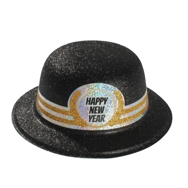 Shiny Glitter Party Hat New Year Eve Dance Performance Hat - Shiny Glitter Party Hat New Year Eve Dance Performance Hat - Image 3 of 5