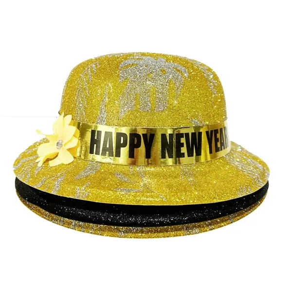 Shiny Glitter Party Hat New Year Eve Dance Performance Hat - Shiny Glitter Party Hat New Year Eve Dance Performance Hat - Image 5 of 5