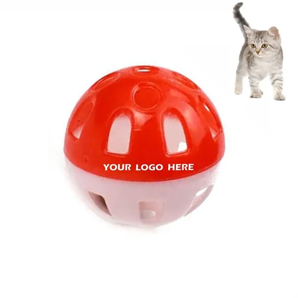 1.5" Cat Toy Ball with Bell - 1.5" Cat Toy Ball with Bell - Image 0 of 7