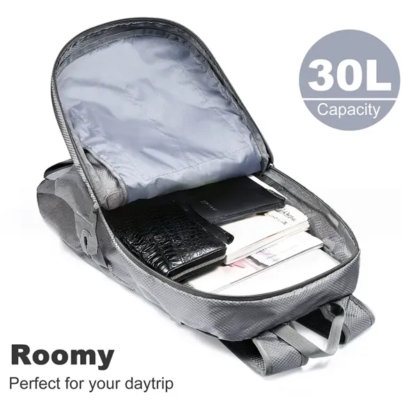 Solar Backpack USB Charging Hiking Daypack Travel Laptop Bag - Solar Backpack USB Charging Hiking Daypack Travel Laptop Bag - Image 3 of 7