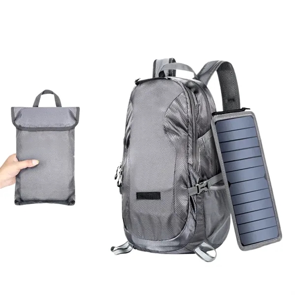 Solar Backpack USB Charging Hiking Daypack Travel Laptop Bag - Solar Backpack USB Charging Hiking Daypack Travel Laptop Bag - Image 4 of 7