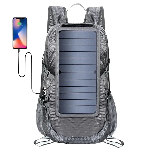Solar Backpack USB Charging Hiking Daypack Travel Laptop Bag - Solar Backpack USB Charging Hiking Daypack Travel Laptop Bag - Image 5 of 7