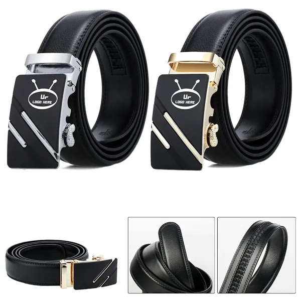 Men Leather Business Belt - Men Leather Business Belt - Image 0 of 2