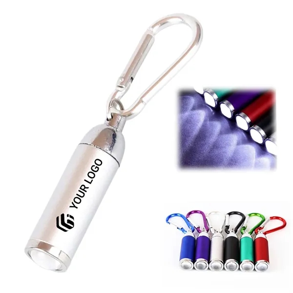 Hiking camping carabiner pocket compact keychain flashlight - Hiking camping carabiner pocket compact keychain flashlight - Image 0 of 4