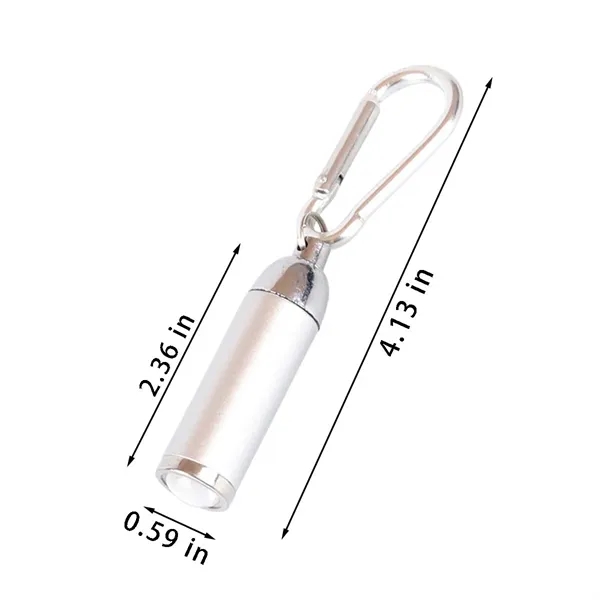 Hiking camping carabiner pocket compact keychain flashlight - Hiking camping carabiner pocket compact keychain flashlight - Image 1 of 4