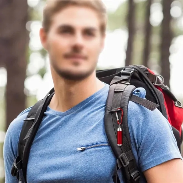 Hiking camping carabiner pocket compact keychain flashlight - Hiking camping carabiner pocket compact keychain flashlight - Image 3 of 4