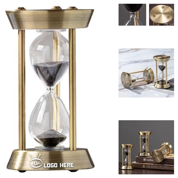 15 Minutes Zinc Plated Hourglass Timer - 15 Minutes Zinc Plated Hourglass Timer - Image 0 of 2