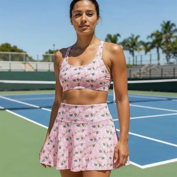 Women's High Waisted Pleated Tennis & Golf Skirt With Built- - Women's High Waisted Pleated Tennis & Golf Skirt With Built- - Image 3 of 4