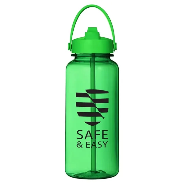 Prisma 33 oz Tritan Bottle With Flip Up Straw - Prisma 33 oz Tritan Bottle With Flip Up Straw - Image 0 of 19