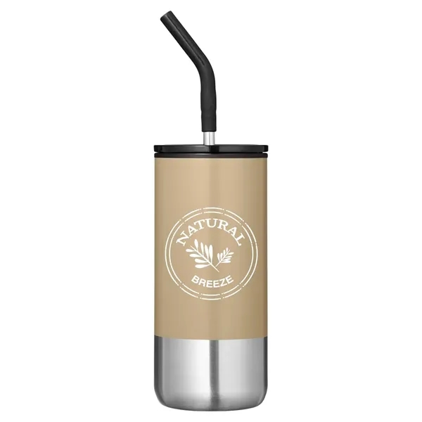 Summit 16 oz Insulated Tumbler With Straw - Summit 16 oz Insulated Tumbler With Straw - Image 0 of 8