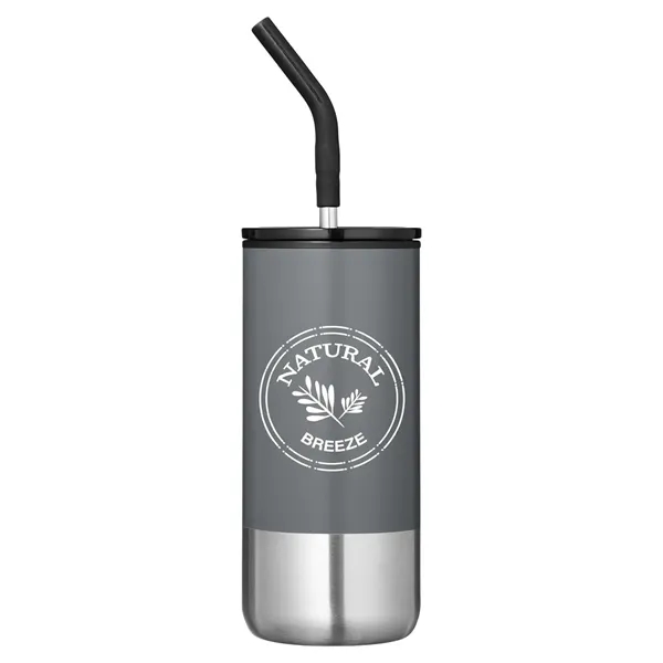 Summit 16 oz Insulated Tumbler With Straw - Summit 16 oz Insulated Tumbler With Straw - Image 1 of 8