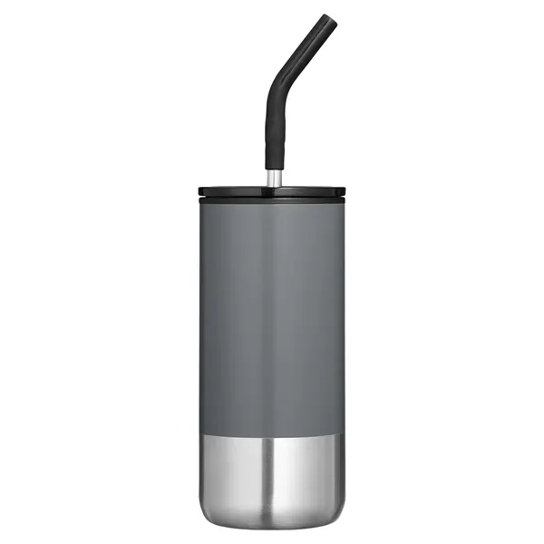 Summit 16 oz Insulated Tumbler With Straw - Summit 16 oz Insulated Tumbler With Straw - Image 2 of 8