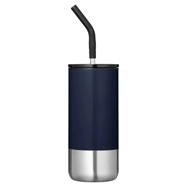 Summit 16 oz Insulated Tumbler With Straw - Summit 16 oz Insulated Tumbler With Straw - Image 6 of 8