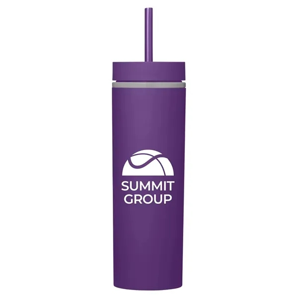 Adventure 16 oz Insulated Tumbler With Straw - Adventure 16 oz Insulated Tumbler With Straw - Image 0 of 8