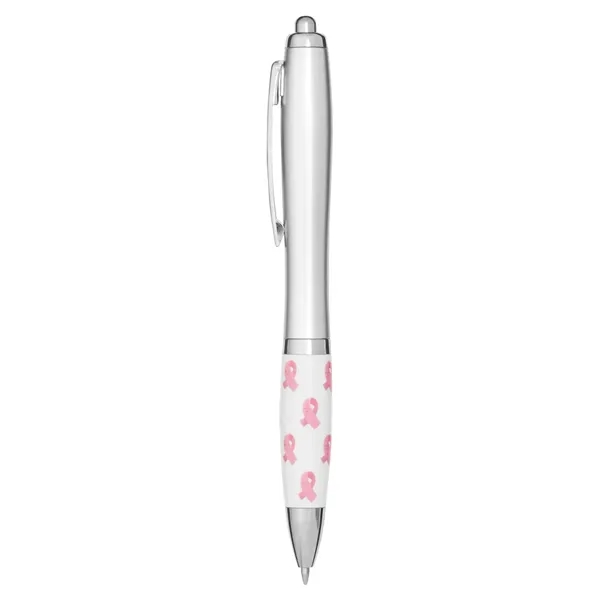Breast Cancer Awareness Pink Ribbon Ballpoint Pen - Breast Cancer Awareness Pink Ribbon Ballpoint Pen - Image 1 of 1