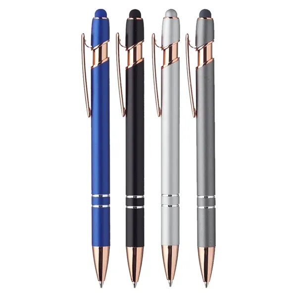 Union Printed - Majesty Stylus Pen with Rose Gold Trim - Union Printed - Majesty Stylus Pen with Rose Gold Trim - Image 1 of 1