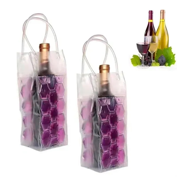 Wine Bottle Cooler Bag - Ice Chiller with Gel Pack - Wine Bottle Cooler Bag - Ice Chiller with Gel Pack - Image 3 of 4