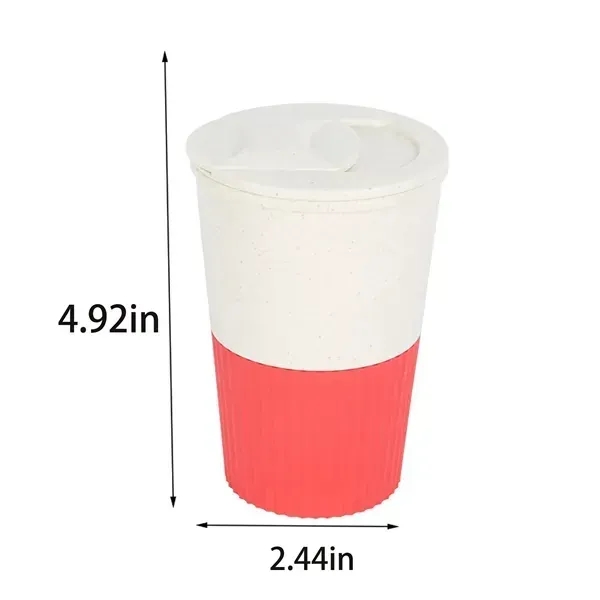 Wheat Straw Coffee Cup - Eco-Friendly & Sustainable - Wheat Straw Coffee Cup - Eco-Friendly & Sustainable - Image 2 of 5