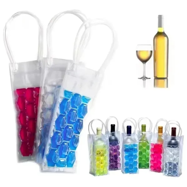 Wine Bottle Cooler Bag - Ice Chiller with Gel Pack - Wine Bottle Cooler Bag - Ice Chiller with Gel Pack - Image 2 of 4
