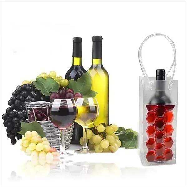 Wine Bottle Cooler Bag - Ice Chiller with Gel Pack - Wine Bottle Cooler Bag - Ice Chiller with Gel Pack - Image 1 of 4