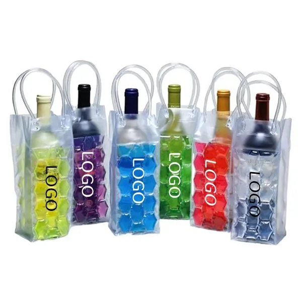 Wine Bottle Cooler Bag - Ice Chiller with Gel Pack - Wine Bottle Cooler Bag - Ice Chiller with Gel Pack - Image 0 of 4