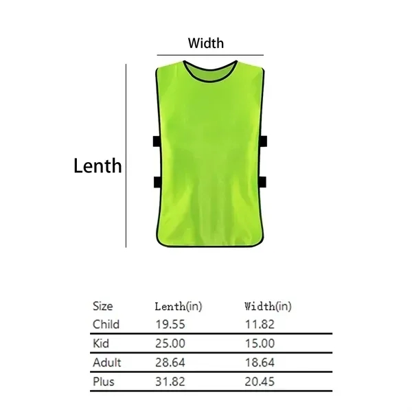 Kids Training Mesh Vest - MOQ50 Minimum Order Quantity - Kids Training Mesh Vest - MOQ50 Minimum Order Quantity - Image 2 of 4