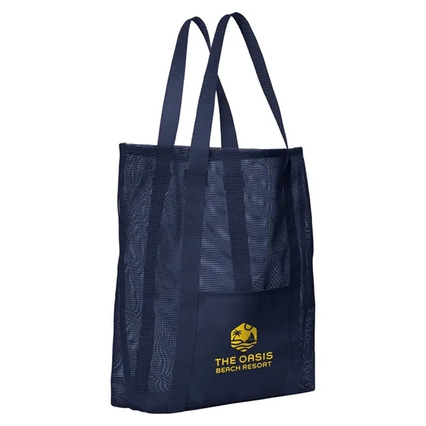 Belle Mare Beach Mesh Tote Bag - Belle Mare Beach Mesh Tote Bag - Image 3 of 8