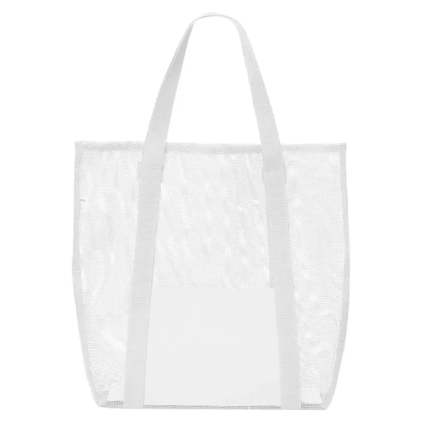 Belle Mare Beach Mesh Tote Bag - Belle Mare Beach Mesh Tote Bag - Image 7 of 8
