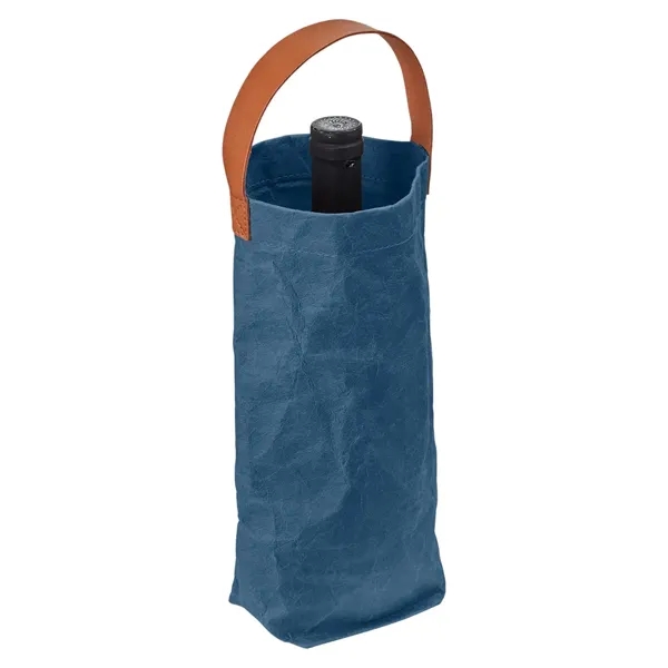 Home & Table Washed Paper Wine Tote Bag - Home & Table Washed Paper Wine Tote Bag - Image 3 of 15