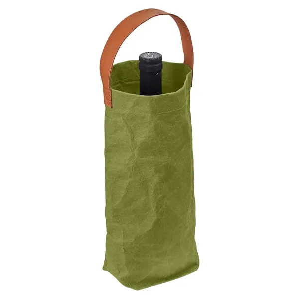 Home & Table Washed Paper Wine Tote Bag - Home & Table Washed Paper Wine Tote Bag - Image 5 of 15