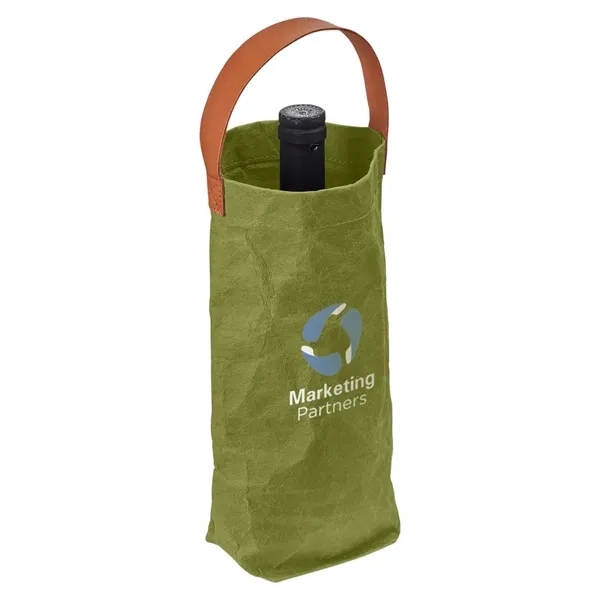 Home & Table Washed Paper Wine Tote Bag - Home & Table Washed Paper Wine Tote Bag - Image 7 of 15