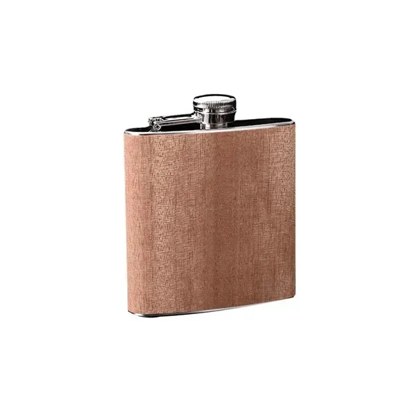 6oz Stainless Steel Flask - Durable Portable Drinkware - 6oz Stainless Steel Flask - Durable Portable Drinkware - Image 3 of 5